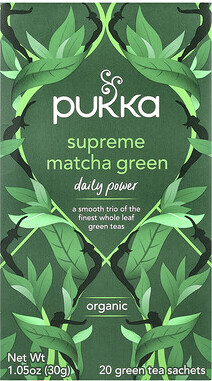 Pukka Herbs, Organic Green Tea, Supreme Matcha Green, 20 Sachets, 1.05 oz (30 g)