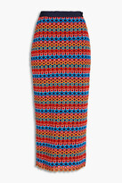 Macram? Lace Midi Pencil Skirt 