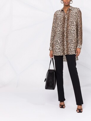 Antonelli Leopard-Print Silk Shirt