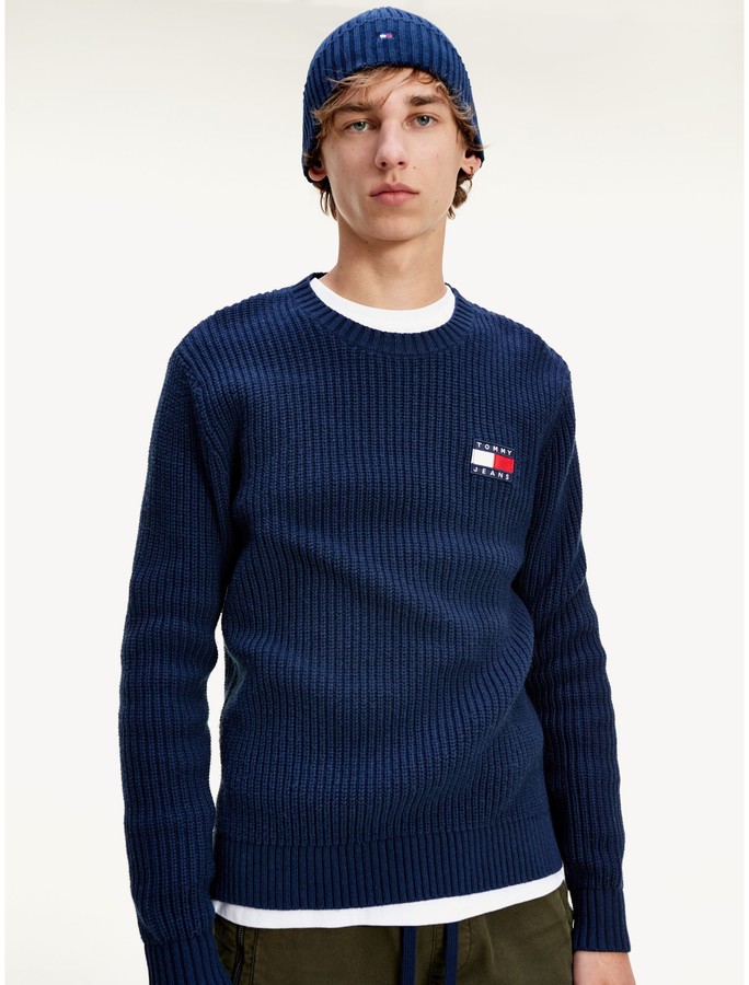 tommy badge sweater