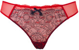 Thumbnail for your product : Chantal Thomass Black/Red Demasque Moi Brief