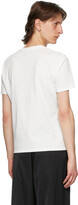 Thumbnail for your product : Dion Lee White Embroidered Logo T-Shirt