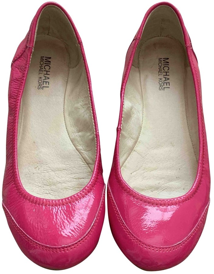 michael kors pink ballet flats