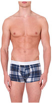 Thumbnail for your product : HUGO BOSS Check-print stretch-cotton trunks - for Men