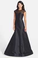 Thumbnail for your product : Monique Lhuillier ML Embellished Trumpet Gown
