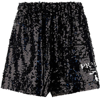 black sparkly shorts