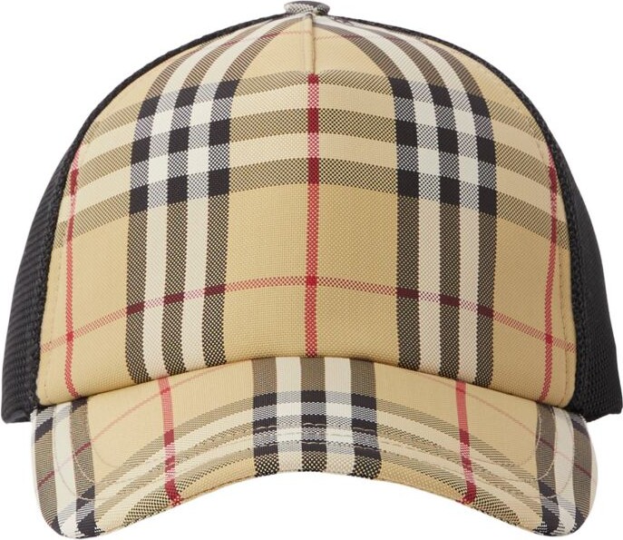 Burberry Check Baseball Cap - ShopStyle Hats