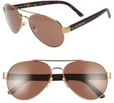 Thumbnail for your product : Burberry Women's 59Mm Aviator Sunglasses - Gold