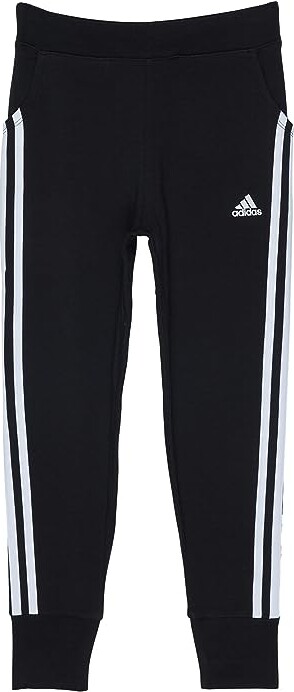 Adidas Originals Kids 3-Stripes Cotton Joggers (Big Kids) (Black) Girl's  Clothing - ShopStyle