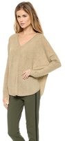 Thumbnail for your product : Vince Front Seam V Cashmere Sweater