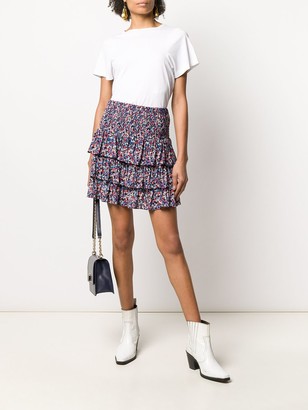MICHAEL Michael Kors Floral-Print Ruffled Skirt