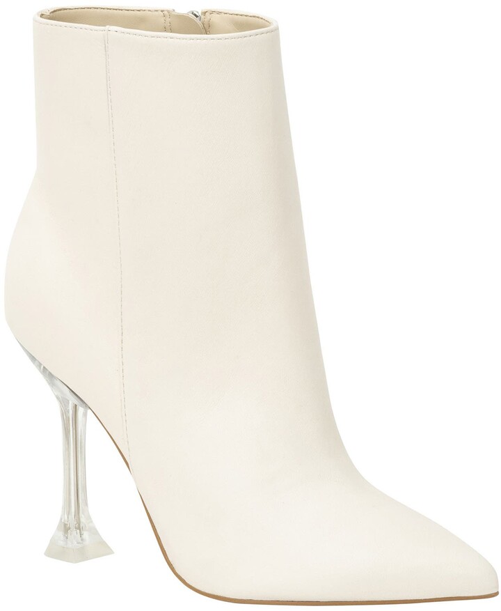 nine west white booties