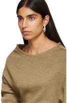 Thumbnail for your product : Paco Rabanne Brown Wool Off-The-Shoulder Pullover