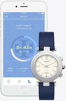 Thumbnail for your product : Tory Burch Classic T Hybrid Smartwatch, Stainless Steel/Cream 36 X 46 MM