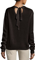 Thumbnail for your product : Joseph Cashmere V-Neck Sweater w/ Tie-Back