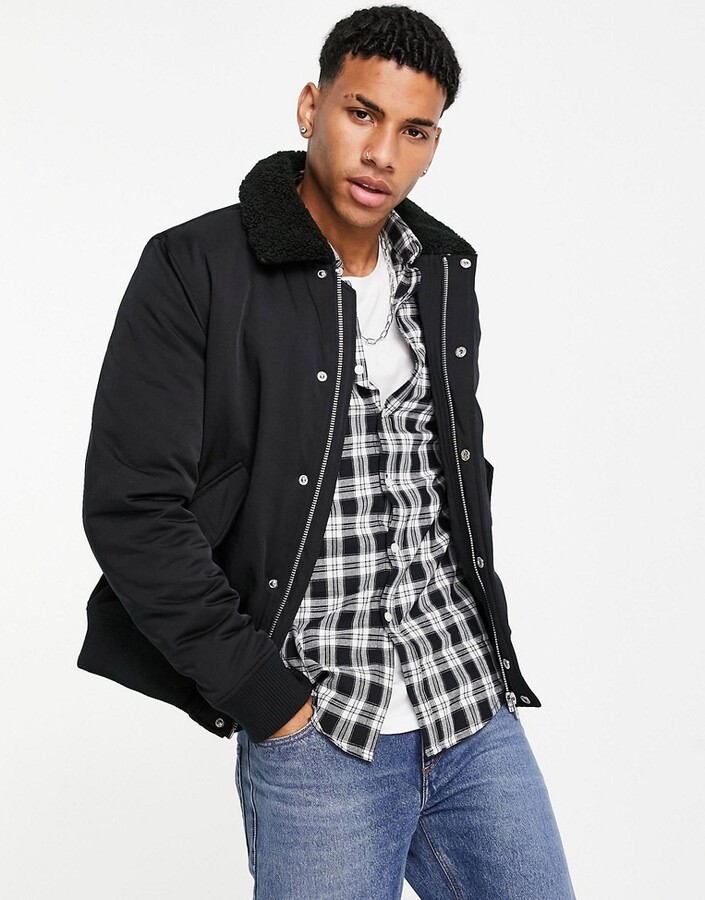 topman borg jacket