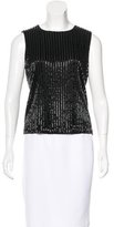 Thumbnail for your product : Diane von Furstenberg Sequined Sleeveless Blouse