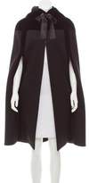 Thumbnail for your product : Alexander McQueen Hooded Wool Cape