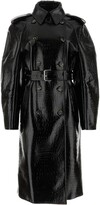 Thumbnail for your product : Sportmax Black Synthetic Leather Faggi Coat