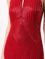 Thumbnail for your product : Rachel Gilbert Ainsley halter neck gown