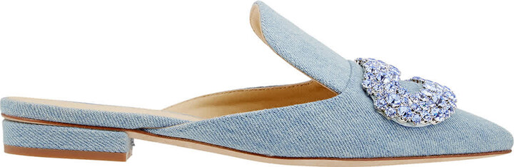 Giannico Daphne Crystal-embellished Woven Flat Sandals