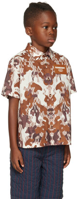 Burberry Kids Brown Anish Camo Shirt