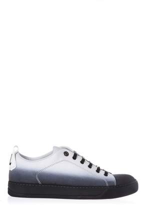 Lanvin Two-tone Black & White Leather Sneakers