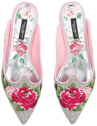 Dolce & Gabbana Embroidered Slippers