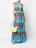 Thumbnail for your product : alessandro enriquez Graphic-Print Maxi Dress