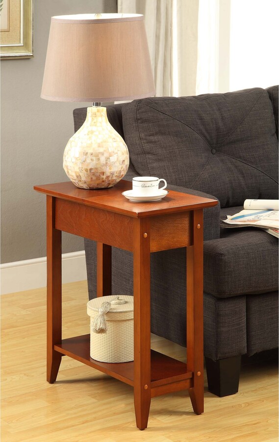 Copper Grove Aubrieta Narrow Flip Top Storage End Table ShopStyle