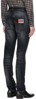 Thumbnail for your product : Saint Laurent Black Universite Low-Waisted Skinny Jeans