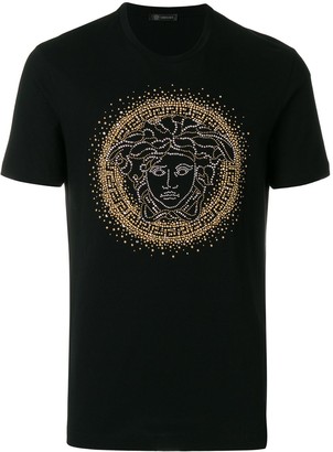 versace t shirt black gold