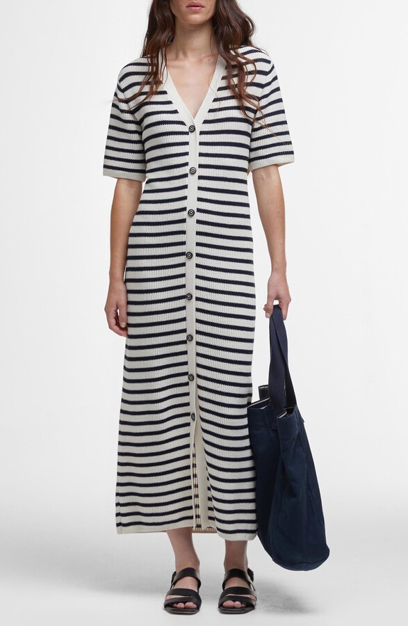 Isla Breton Stripe Cotton Maxi Dress
