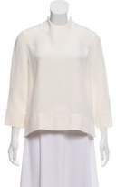 Thumbnail for your product : Celine CÃ©line Silk Three-Quarter Sleeve Top CÃ©line Silk Three-Quarter Sleeve Top