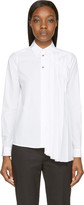 Thumbnail for your product : MM6 Maison Margiela White Pleated Panel Shirt