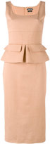 Tom Ford - sleeveless peplum dress - women - Soie/coton/Spandex/Elasthanne/Viscose - 38