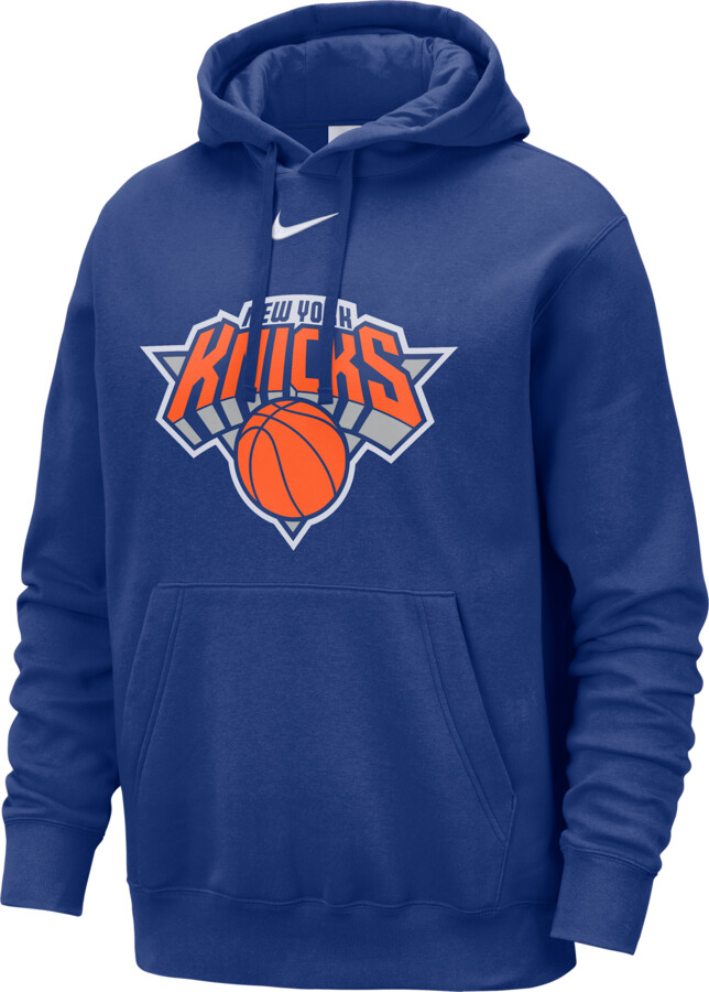 Nike New York Knicks Club Men's NBA Pullover Hoodie in Blue | HM9890-495