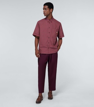 Gucci Checked-print cotton shirt
