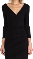 Thumbnail for your product : James Perse Skinny Wrap Tuck Dress