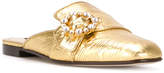 Thumbnail for your product : Dolce & Gabbana Jackie brocade flat mules