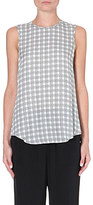 Thumbnail for your product : Theory Bringam checked silk top