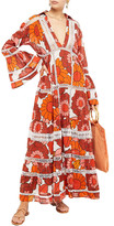 Thumbnail for your product : Dodo Bar Or Crochet-trimmed Tiered Printed Cotton Maxi Dress