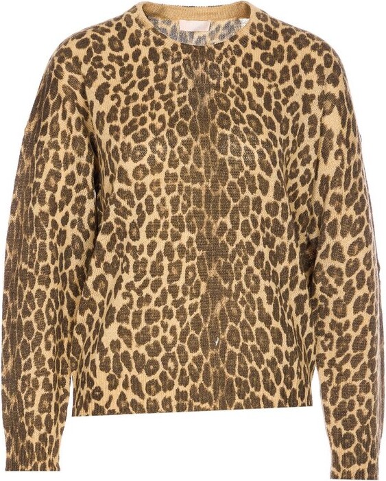 Liu Jo Leopard Printed Crewneck Jumper