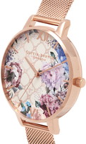 Thumbnail for your product : Olivia Burton Glasshouse Mesh Strap Watch, 38mm