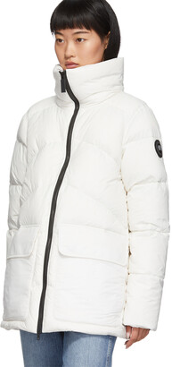 Canada Goose White 'Black Label' Ockley Parka - ShopStyle Coats