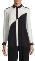Thumbnail for your product : Lafayette 148 New York Jamila Colorblock Blouse