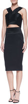 Thumbnail for your product : Robert Rodriguez Quorra Trapunto-Stitch Pencil Skirt