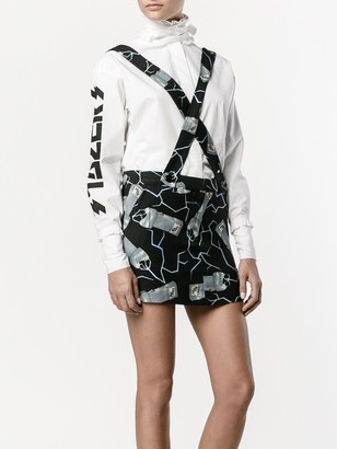 Ashley Williams Taser Print Overall Skirt