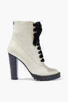 Thumbnail for your product : Sergio Rossi Zip-embellished Leather Platform Ankle Boots