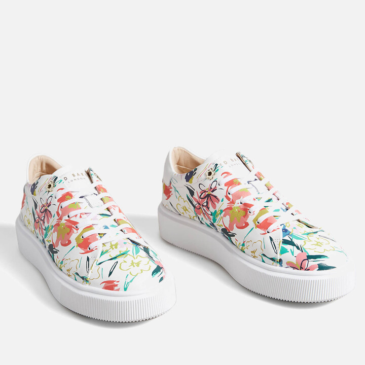 floral platform trainers